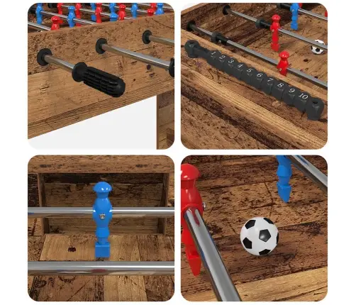 Frizbija Galds Vecs Koks 125 X 60,5 X 80 Cm Inženierijas Koks Vidaxl