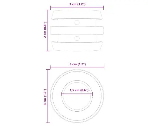 Futbola Galda Bloki 3 X 3 X 2 Cm Stienis 16 Pcs Melna Vidaxl