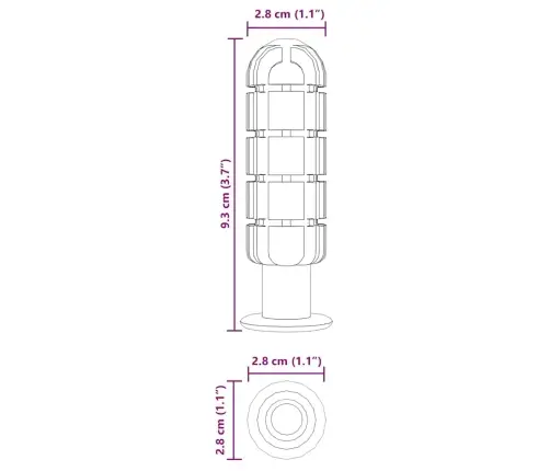 Futbola Galda Rokturi 10 Pcs Melna 2,8 X 2,8 X 9,3 Cm Plastmasa Vidaxl