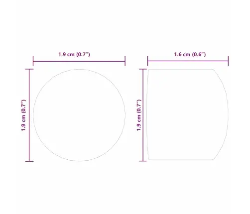 Futbola Galda Beigu Vāciņi 10 Pcs Melna 1,9 X 1,9 X 1,6 Cm Vidaxl
