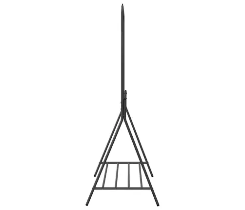 Apģērbu Stends Melns Metāls Vidējs Uzglabāšana Apģērbu Stends Vidaxl