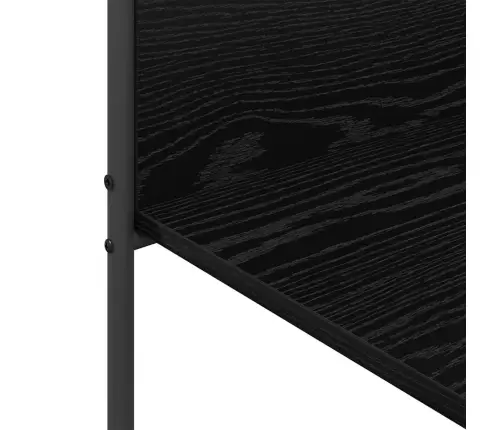 Drēbju Plaukts Ar Plauktiem Melna Ozola 120X44X160 Cm Inženiertehniskais Koks Vidaxl