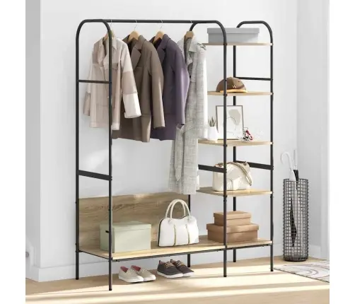 Drabužių Stovas Ruda 120 X 44 X 160 Cm Apdirbta Mediena