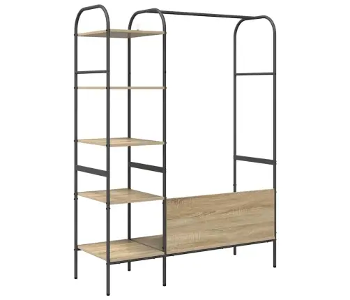 Drabužių Stovas Ruda 120 X 44 X 160 Cm Apdirbta Mediena