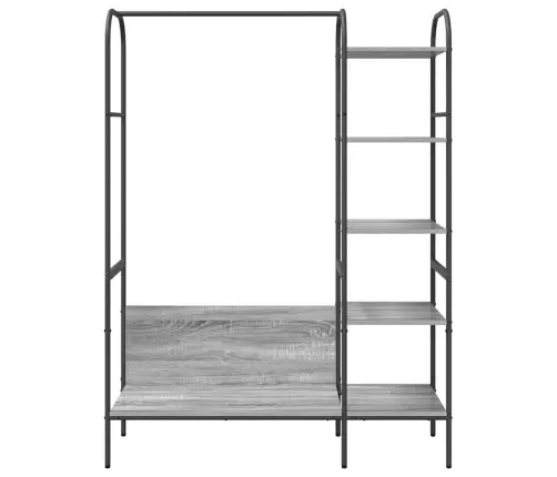 Apģērba Plaukts Ar Plauktiem Pelēks Sonoma 120X44X160 Cm Inženiertehniskais Koks Vidaxl