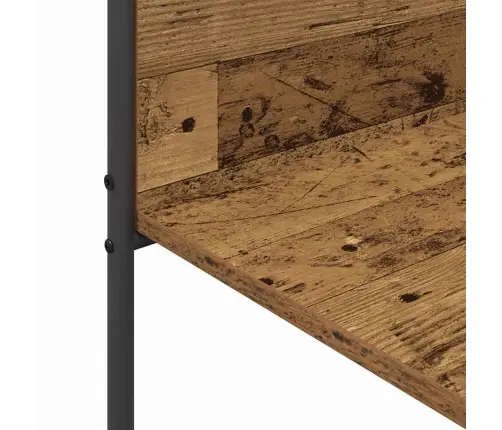 Drēbju Statīvs Ar Plauktiem Vecs Koks 120X44X160 Cm Apstrādāts Koks Vidaxl