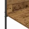 Drēbju Statīvs Ar Plauktiem Vecs Koks 120X44X160 Cm Apstrādāts Koks Vidaxl