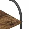 Drēbju Statīvs Ar Plauktiem Vecs Koks 120X44X160 Cm Apstrādāts Koks Vidaxl