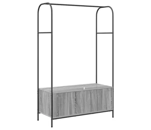 Drabužių Stovas Pilka 100 X 44 X 160 Cm Apdirbta Mediena