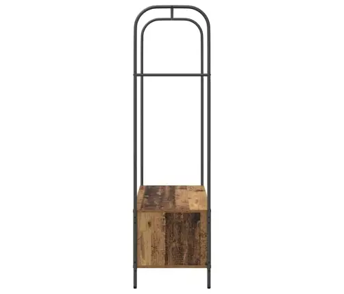 Drēbju Statīvs Ar Plauktiem Vecā Koka 100X44X160 Cm Vidaxl