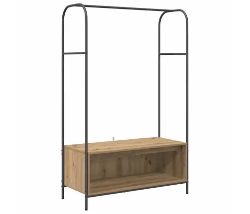 Drabužių Stovas Su Saugykla Rudas Ąžuolas 100 X 44 X 160 Cm