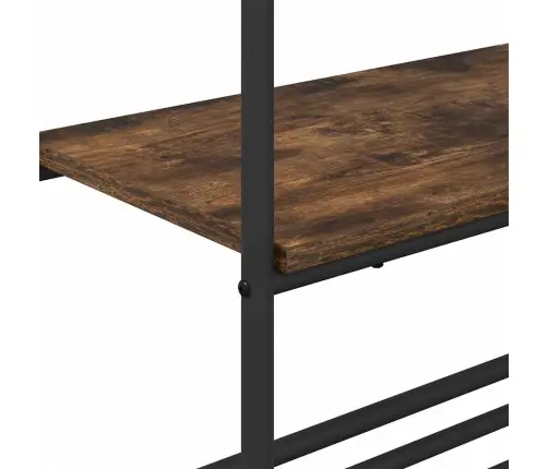 Apģērbu Plaukts Ar Plauktiem Ar Plauktu Dūmakaina Ozolkoka Vidaxl