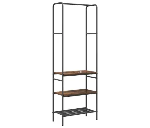 Apģērbu Plaukts Ar Plauktiem Ar Plauktu Dūmakaina Ozolkoka Vidaxl