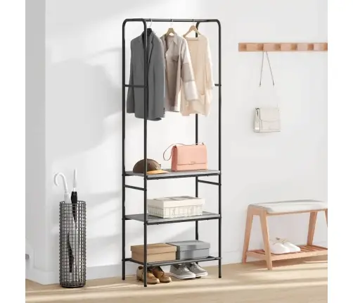 Apģērbu Plaukts Ar Plauktiem Ar Plauktu Pelēka Sonomas Ozola Vidaxl