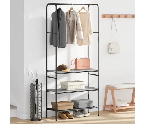 Riidepuu Riiuliga Hall Sonoma 77 X 30 X 171 Cm Tehispuit