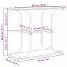 Konsolinis Stalas Su Lentyna Sonoma Ąžuolas 101 X 35 X 80.5 Cm Konsolinis Stalas Su Lentyna Sonoma Ąžuolas 101 X 35 X 80.5 Cm