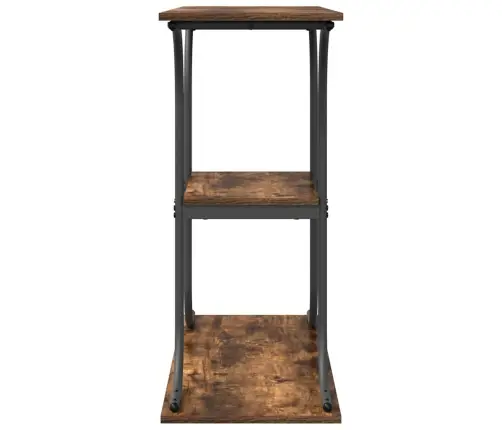 Konsolinis Stalas Su Lentyna Dūminio Ąžuolo 101 X 35 X 80.5 Cm