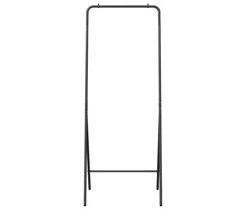 Apģērbu Statīvs Melns Metāls Standarts Saliekams Vidaxl