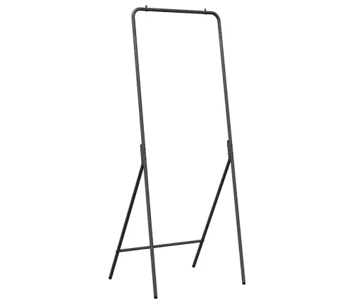 Apģērbu Statīvs Melns Metāls Standarts Saliekams Vidaxl