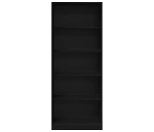 Melno Ozolu Skapis 80 X 50 X 200 Cm - Inženierijas Koks Vidaxl