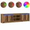 Tv Üksused 2 Pcs Pruun 180 X 34 X 50 Cm Tehispuit