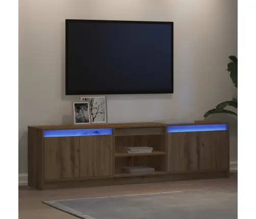 Tv Üksused 2 Pcs Pruun 180 X 34 X 50 Cm Tehispuit