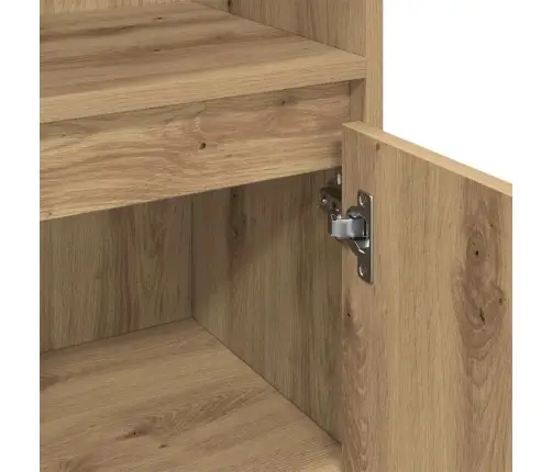 3 Daļu Vannas Istabas Mēbeļu Komplekts Amatnieku Ozols Inženierijas Koks Vidaxl