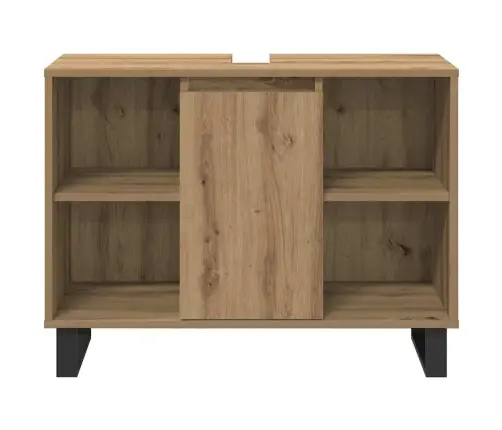 3 Daļu Vannas Istabas Mēbeļu Komplekts Amatnieku Ozols Inženierijas Koks Vidaxl