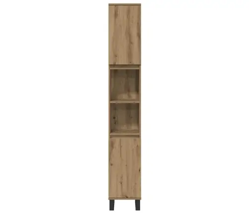 3 Daļu Vannas Istabas Mēbeļu Komplekts Amatnieku Ozols Inženierijas Koks Vidaxl