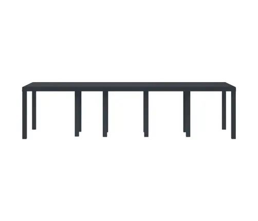 Dārza Galds Antracīta 300X100X73 Cm Polyrattan Vidaxl