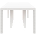 Baltais Dārza Galds 300X100X73 Cm Polirattans Vidaxl