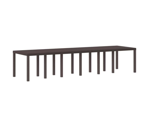 Sodo Stalas Ruda 350 X 100 X 73 Cm Poliratanas