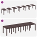 Sodo Stalas Ruda 350 X 100 X 73 Cm Poliratanas