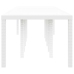 Dārza Galds Balts 350X100X73 Cm Poly Rattan Vidaxl