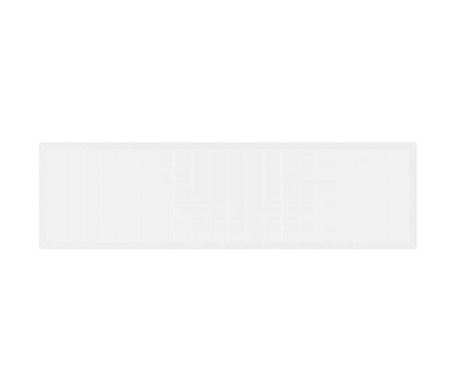 Dārza Galds Balts 350X100X73 Cm Poly Rattan Vidaxl