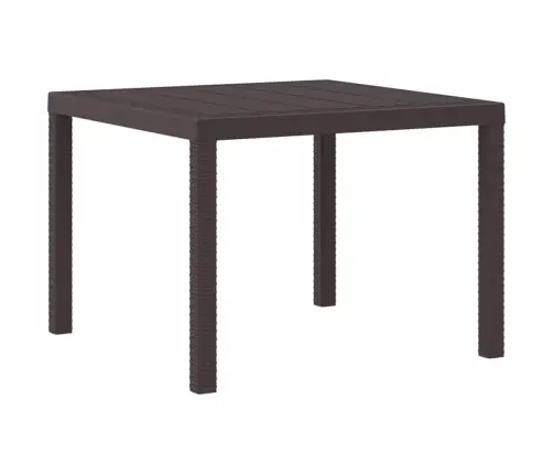 Sodo Valgomojo Komplektas 5 Pcs Ruda Polt Ratanas