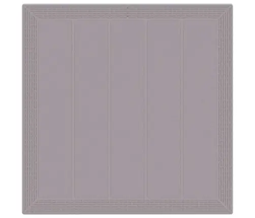 Dārza Ēdamgalds 5 Pcs Gaiši Pelēks Polipropilēns Vidaxl