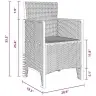 Sodo Valgomojo Komplektas 11 Pcs Ruda Polt Ratanas