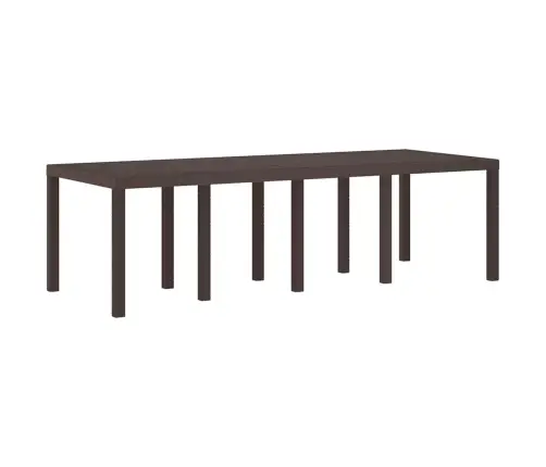 Dārza Galdu Komplekts 11 Pcs Brūna 250 X 100 X 73 Cm Vidaxl