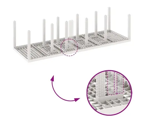 Aia Söögilaudade Komplekt 13 Pcs Valge Polürooster