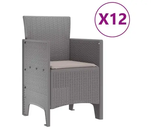 Aia Söögilaudade Komplekt Padjaga 13 Pcs Helehall Polürooster