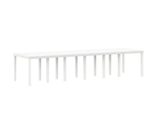 Aia Söögilaudade Komplekt 15 Pcs Valge Polt Rattan