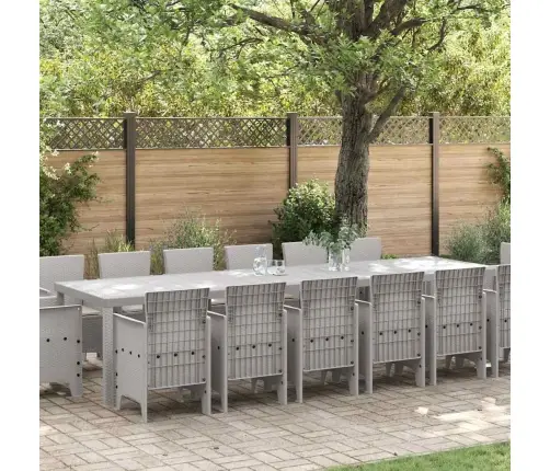 Aia Söögilaudade Komplekt 15 Pcs Helehall Polt Rattan