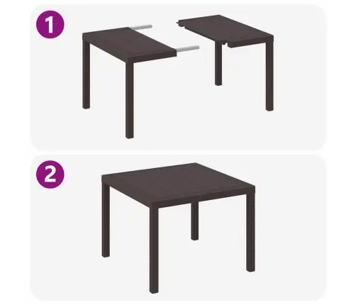 Dārza Ēdamgalds 3 Pcs Brūna 100 X 100 X 73 Cm Vidaxl