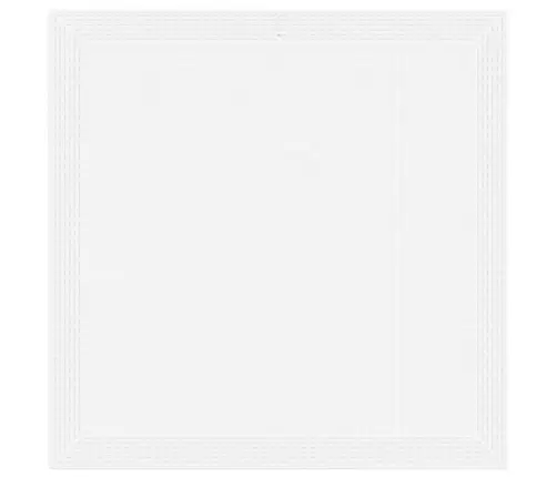 Dārza Ēdamgalds 3 Pcs Balts 100 X 100 X 73 Cm Plastmasas Ratan Vidaxl