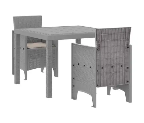 Aia Söögilaudade Komplekt 3 Pcs Helehall Polüpropüleen