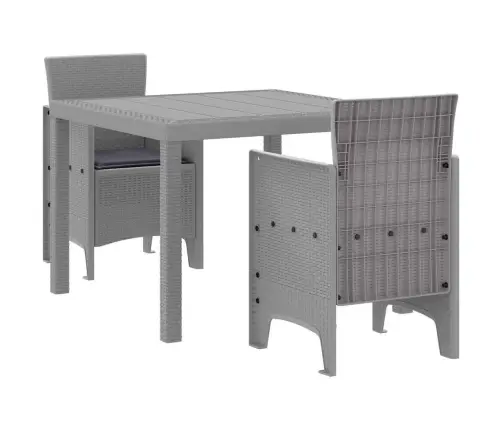 Aia Söögilaudade Komplekt 3 Pcs Helehall Polüpropüleen