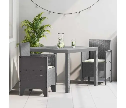 Aia Söögilaudade Komplekt 3 Pcs Helehall Polüpropüleen