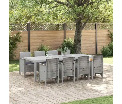 Āra Galds 9 Pcs Balts 250 X 100 X 73 Cm Plastmasa Vidaxl