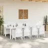 Āra Ēdamgalds 9 Pcs Gaiši Pelēks 250 X 100 X 73 Cm Vidaxl